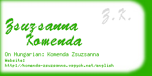 zsuzsanna komenda business card